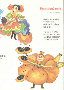 Popletený mak Včielka č. 11-12, február 1991 Ilustrácia: Zdena Vojtková
