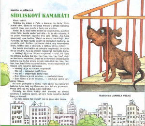 Sídliskoví kamaráti Včielka č. 3, november 1994 Ilustrácia: Jarmila Veľká