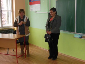 Milé privítanie na pôde školy pani riaditeľkou Mgr. Gabrielou Oravcovou